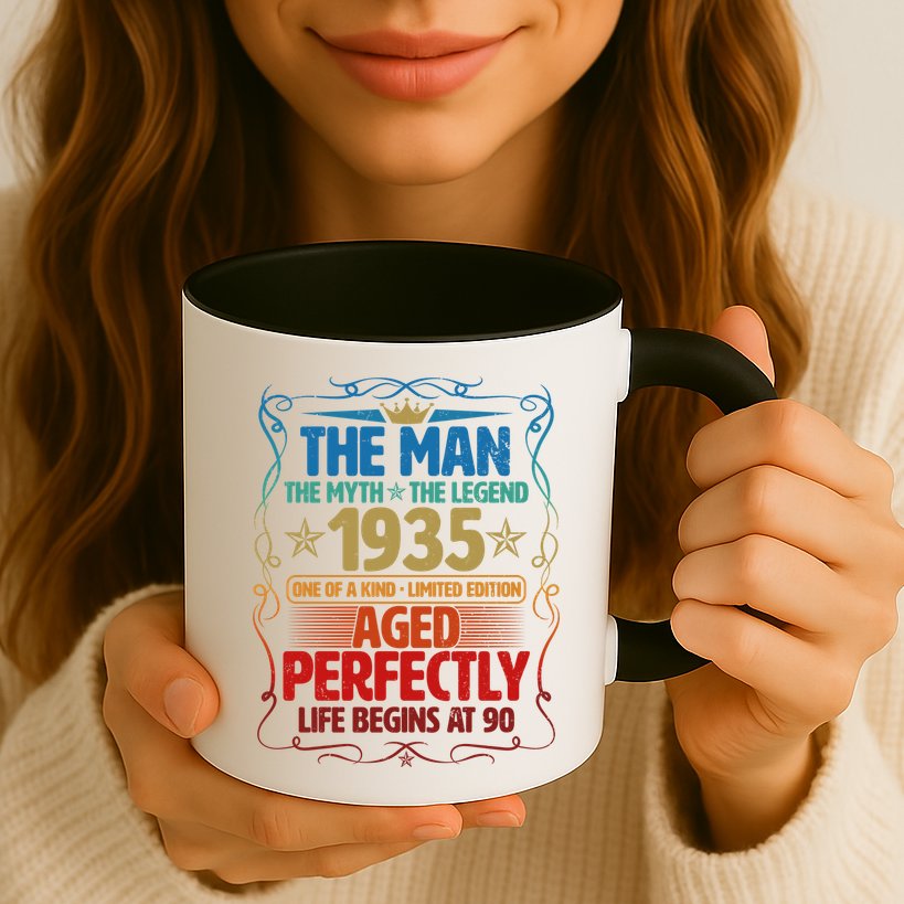 The Man Myth Legend 1935 Aged Perfectly 90th Birthday Mug