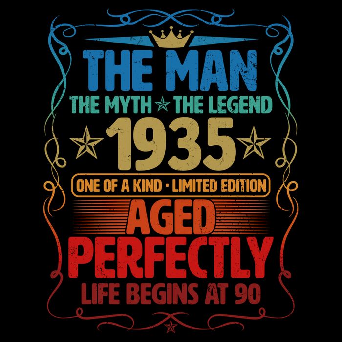 The Man Myth Legend 1935 Aged Perfectly 90th Birthday Mug