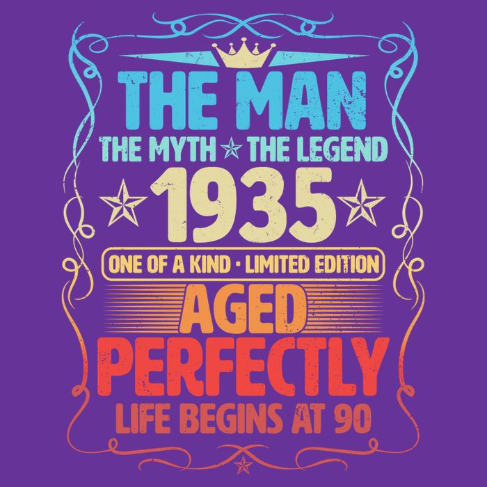 The Man Myth Legend 1935 Aged Perfectly 90th Birthday Cooling Performance Crew T-Shirt