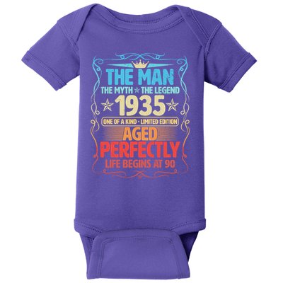 The Man Myth Legend 1935 Aged Perfectly 90th Birthday Baby Bodysuit