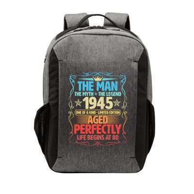 The Man Myth Legend 1945 Aged Perfectly 80th Birthday Vector Backpack