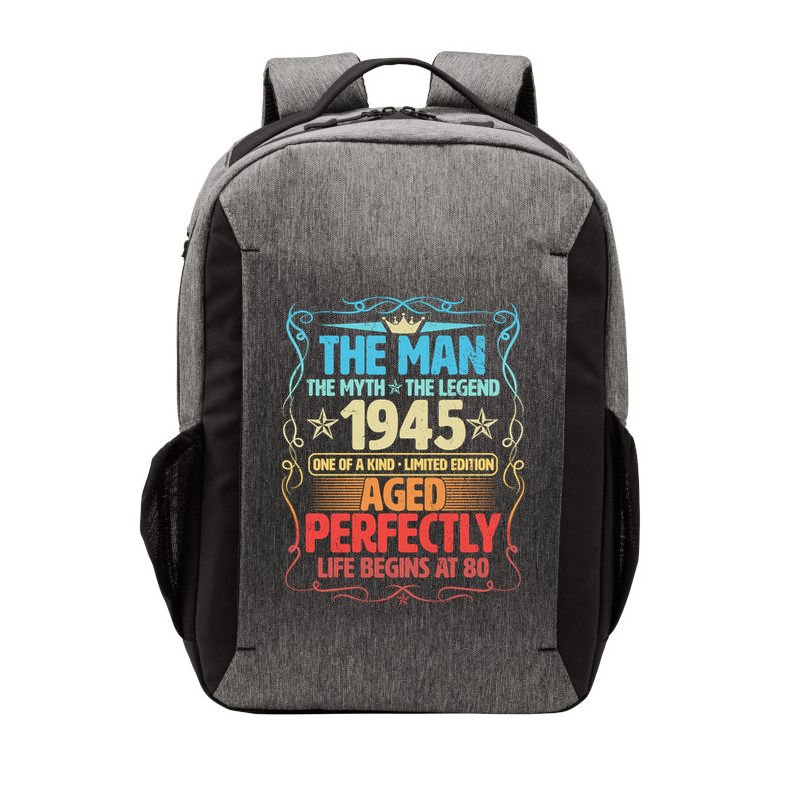The Man Myth Legend 1945 Aged Perfectly 80th Birthday Vector Backpack
