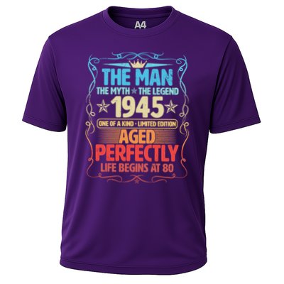 The Man Myth Legend 1945 Aged Perfectly 80th Birthday Performance Shirt