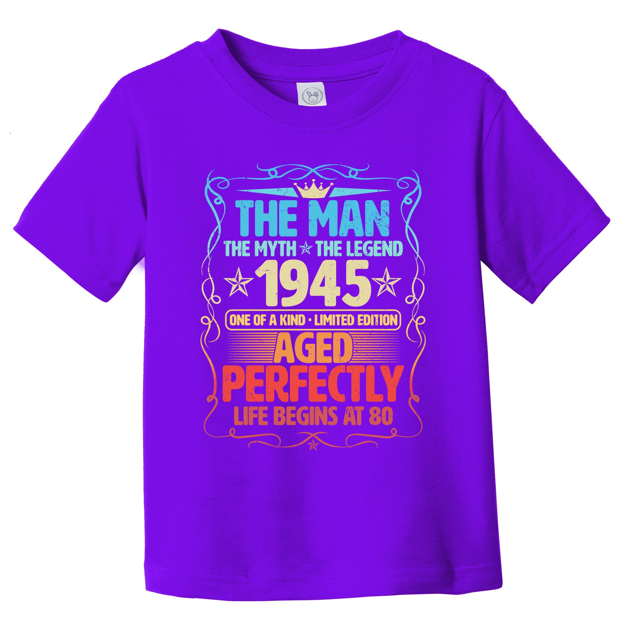The Man Myth Legend 1945 Aged Perfectly 80th Birthday Toddler T-Shirt