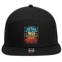 The Man Myth Legend 1955 Aged Perfectly 70th Birthday 7 Panel Mesh Trucker Snapback Hat