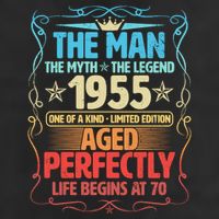 The Man Myth Legend 1955 Aged Perfectly 70th Birthday 11oz C Handle Ceramic Mug
