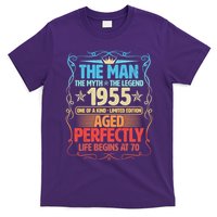 The Man Myth Legend 1955 Aged Perfectly 70th Birthday T-Shirt
