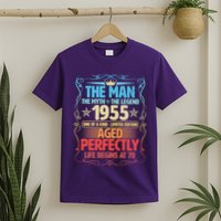 The Man Myth Legend 1955 Aged Perfectly 70th Birthday T-Shirt