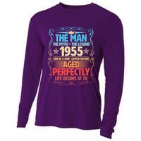 The Man Myth Legend 1955 Aged Perfectly 70th Birthday Cooling Performance Long Sleeve Crew