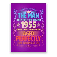 The Man Myth Legend 1955 Aged Perfectly 70th Birthday Poster