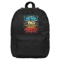 The Man Myth Legend 1965 Aged Perfectly 60th Birthday 16 in Basic Backpack