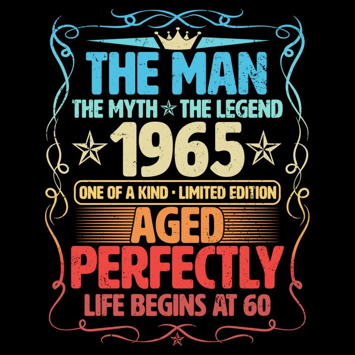 The Man Myth Legend 1965 Aged Perfectly 60th Birthday 16 in Basic Backpack