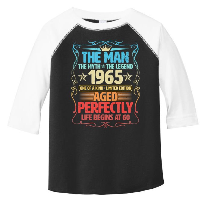 The Man Myth Legend 1965 Aged Perfectly 60th Birthday Toddler Fine Jersey T-Shirt