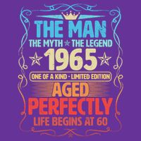 The Man Myth Legend 1965 Aged Perfectly 60th Birthday Cooling Performance Crew T-Shirt