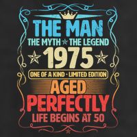 The Man Myth Legend 1975 Aged Perfectly 50th Birthday Adult Drive Performance Visor