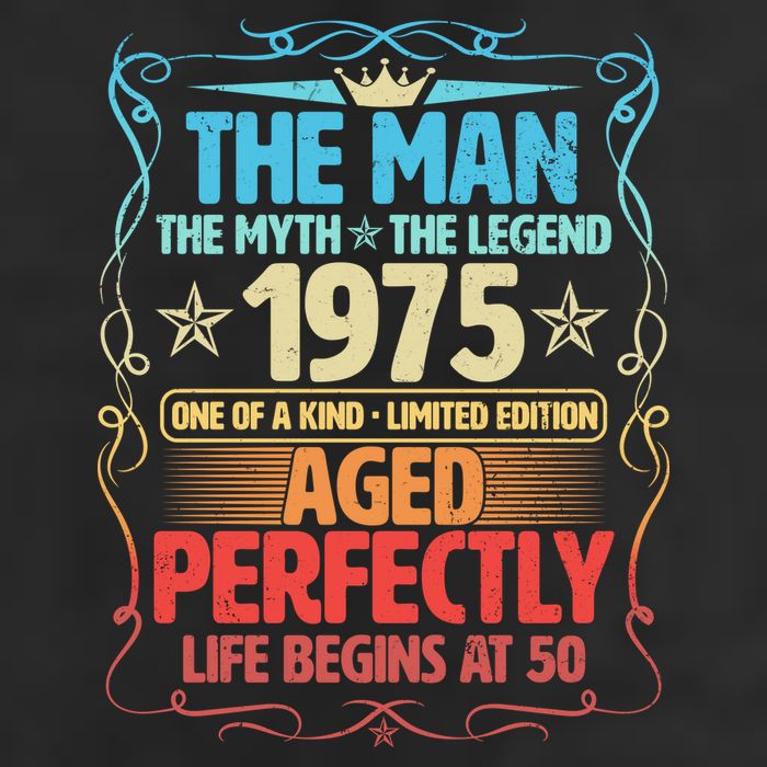 The Man Myth Legend 1975 Aged Perfectly 50th Birthday Adult Drive Performance Visor