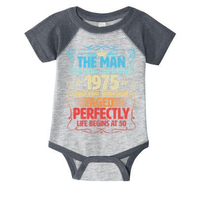 The Man Myth Legend 1975 Aged Perfectly 50th Birthday Infant Baby Jersey Bodysuit