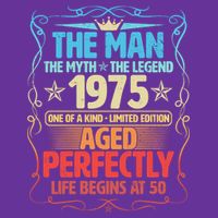 The Man Myth Legend 1975 Aged Perfectly 50th Birthday Baby Bodysuit