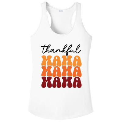 Thankful Mama Mama Mama Ladies PosiCharge Competitor Racerback Tank