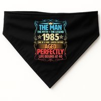 The Man Myth Legend 1985 Aged Perfectly 40th Birthday USA-Made Doggie Bandana