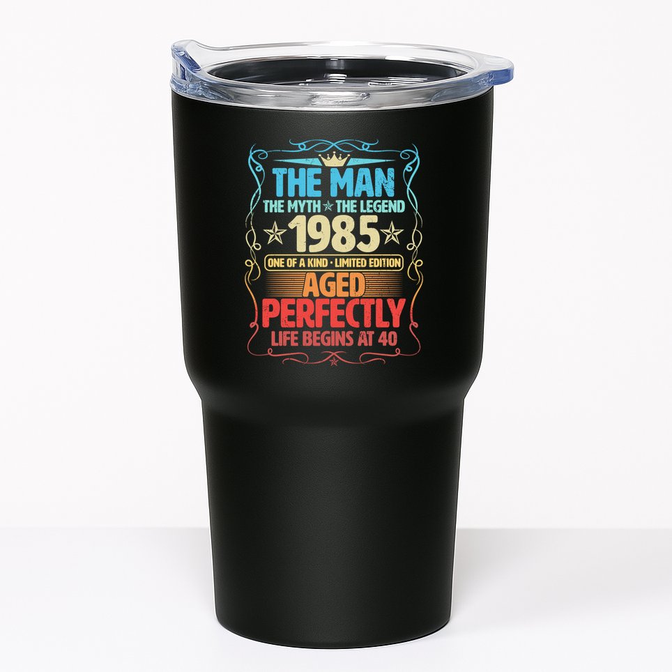 The Man Myth Legend 1985 Aged Perfectly 40th Birthday Tumbler