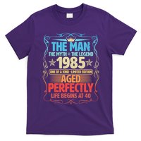 The Man Myth Legend 1985 Aged Perfectly 40th Birthday T-Shirt