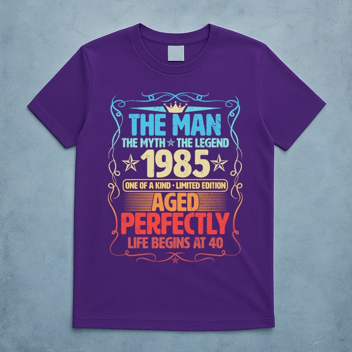 The Man Myth Legend 1985 Aged Perfectly 40th Birthday T-Shirt
