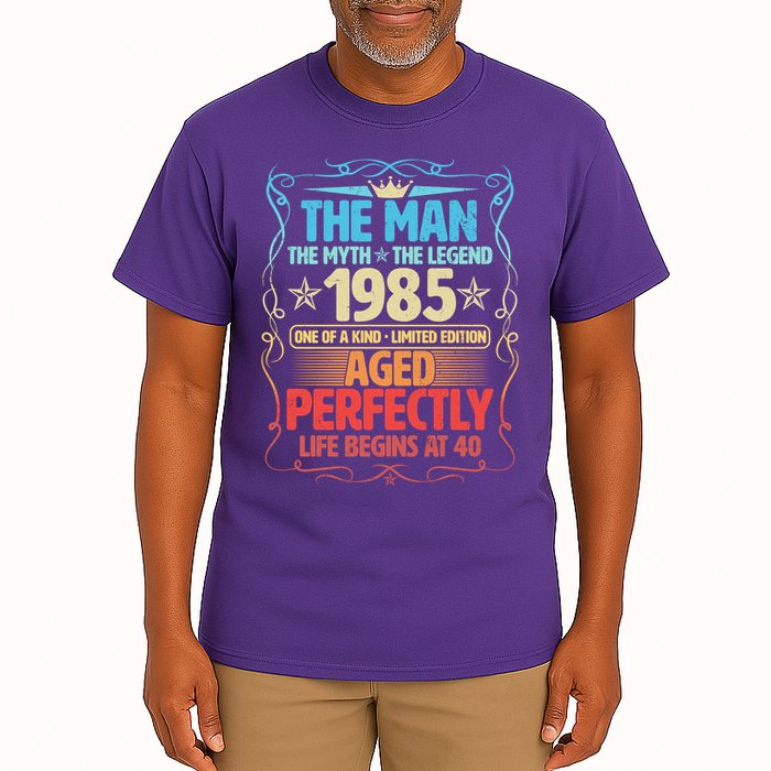 The Man Myth Legend 1985 Aged Perfectly 40th Birthday Tall T-Shirt