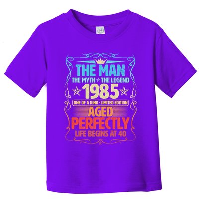 The Man Myth Legend 1985 Aged Perfectly 40th Birthday Toddler T-Shirt