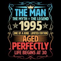 The Man Myth Legend 1995 Aged Perfectly 30th Birthday Backpack