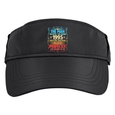 The Man Myth Legend 1995 Aged Perfectly 30th Birthday Adult Drive Performance Visor