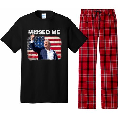 Trump Missed Me Pennsylvania Rally Patriot Usa 2024 Shot Pajama Set