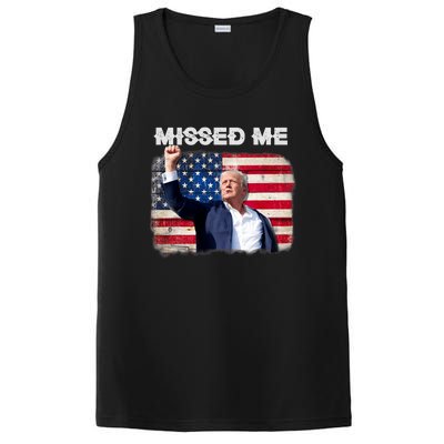 Trump Missed Me Pennsylvania Rally Patriot Usa 2024 Shot PosiCharge Competitor Tank