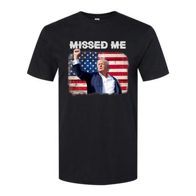 Trump Missed Me Pennsylvania Rally Patriot Usa 2024 Shot Softstyle CVC T-Shirt