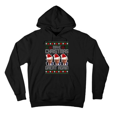 Trump Mugshot Make Christmas Great Again Funny Ugly Hoodie