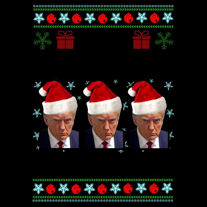 Trump Mugshot Make Christmas Great Again Funny Ugly Mug
