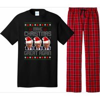 Trump Mugshot Make Christmas Great Again Funny Ugly Pajama Set