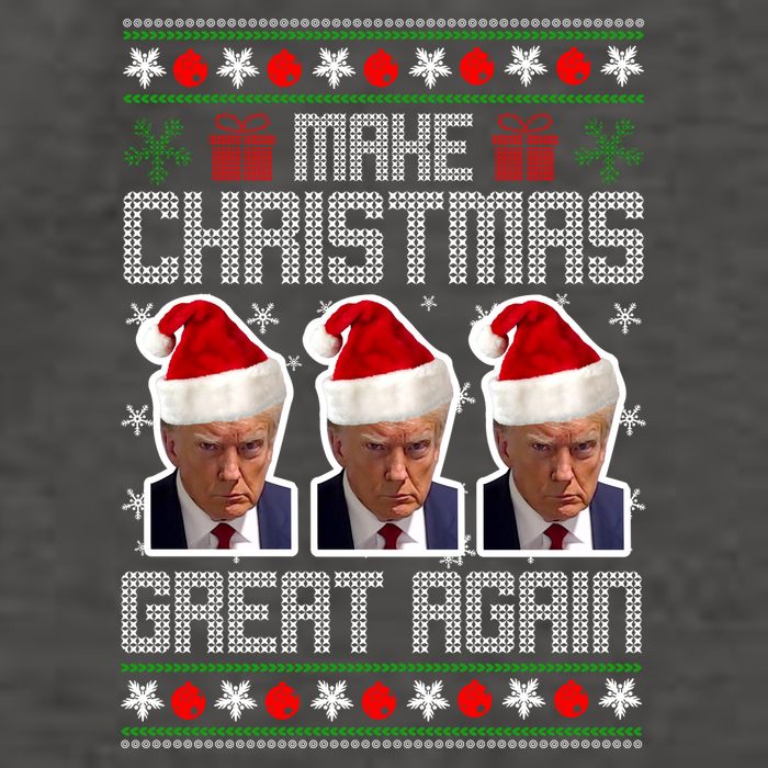 Trump Mugshot Make Christmas Great Again Funny Ugly Vector Backpack