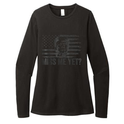 Trump Miss Me Yet Trump 2024 America Flag I'll Be Back 4th Womens CVC Long Sleeve Shirt