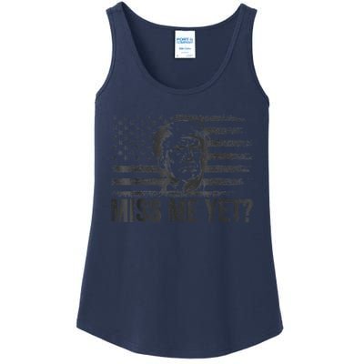 Trump Miss Me Yet Trump 2024 America Flag I'll Be Back 4th Ladies Essential Tank