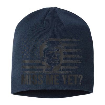 Trump Miss Me Yet Trump 2024 America Flag I'll Be Back 4th Sustainable Beanie