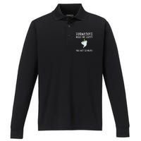 Tornadoes Make Me Happy You Not So Much Performance Long Sleeve Polo