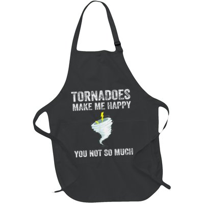 Tornadoes Make Me Happy You Not So Much Full-Length Apron With Pockets