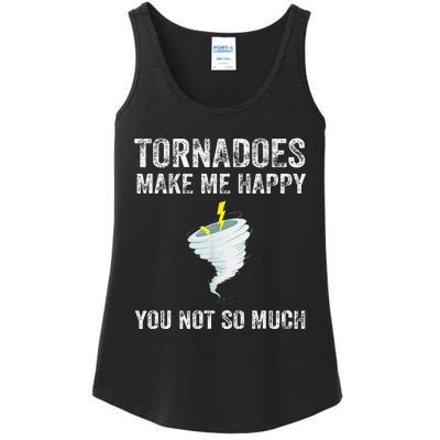 Tornadoes Make Me Happy You Not So Much Ladies Essential Tank