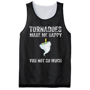 Tornadoes Make Me Happy You Not So Much Mesh Reversible Basketball Jersey Tank