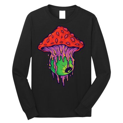 Trippy Melting Mushroom Long Sleeve Shirt