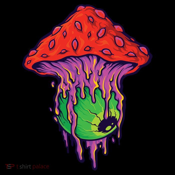 Trippy Melting Mushroom Impact Tech Backpack