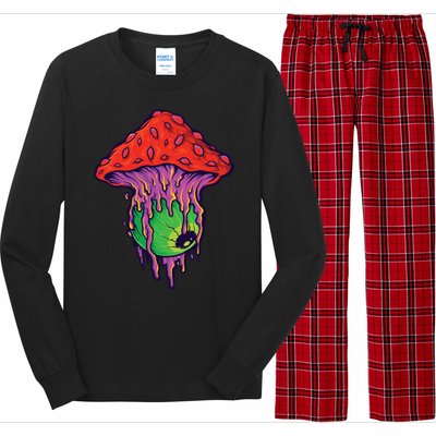 Trippy Melting Mushroom Long Sleeve Pajama Set