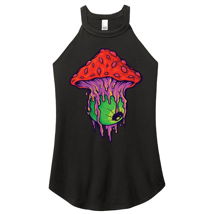 Trippy Melting Mushroom Women's Perfect Tri Rocker Tank