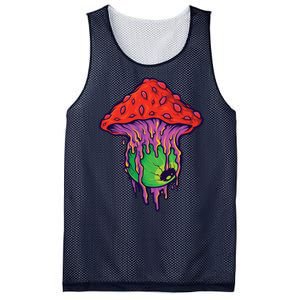 Trippy Melting Mushroom Mesh Reversible Basketball Jersey Tank